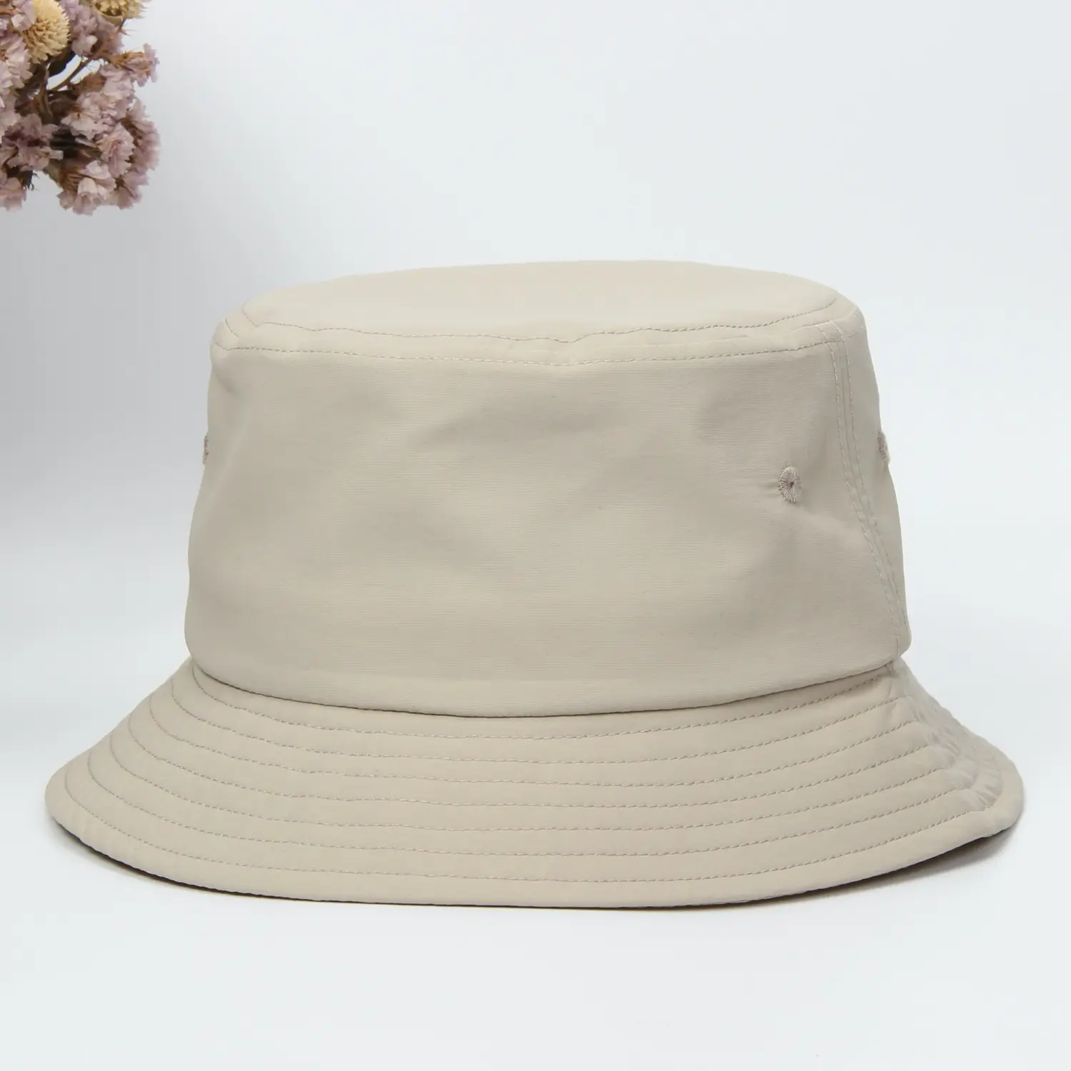 Chapeau de pêcheur en tissu Nylon de haute qualité, seau imperméable, couvre-chef d'été blanc à la mode, séchage rapide