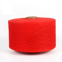 Fil mélangé teint en polyester recyclé et coton 65/35 Ne14/1 Ne20/1 pour le tricot de chaussettes et le tissage de pulls