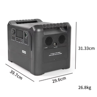 Tragbare 2400W 2560Wh UPS Solar-Powerstation LiFePO4 Starthilfe für Notstromversorgung zu Hause und Campingausflüge