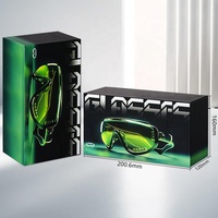 Boîtes rigides en papier personnalisées avec vernis UV localisé, pour emballage de luxe haut de gamme de lunettes de vue et de soleil 3D AR, avec couvercle et base, idéales pour cadeaux