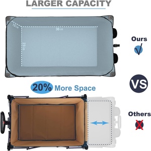 Camper Outdoor <b>Foldable</b> <b>Trolley</b> Children Can Sit or Lie Down Picnic Wagon - Product Image 5