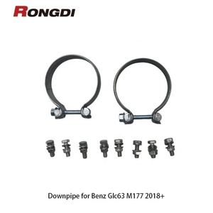 ท่อดาวน์ไปป์สแตนเลส 304 แบบไหลสูง สำหรับ Mercedes-Benz Glc63 M177 AMG ปี 2018+ พร้อมแคทตาไลติกคอนเวอร์เตอร์ - Product Image 5