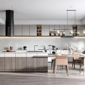 Modern Luxury Custom-Made Kitchen <b>Cabinets</b> Design Made <b>China</b> Makers Kitchen Furniture Islands Whole House Custom Kitchen - Product Image 3