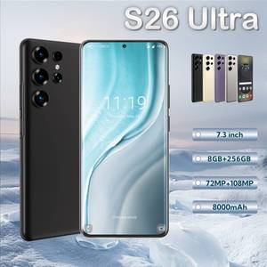 Top-Verkäufe Niedrigster Preis = Unschlagbares Angebot S26 Ultra Smartphone 8GB 256GB entsperrte Dual-Karte 7,3-Zoll-Bildschirm Mobiltelefone - Product Image 3