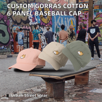 Gorra de Béisbol Unisex de 6 Paneles de Algodón y Terciopelo Personalizada con Logotipo Bordado en 3D, Gorra Deportiva de Alta Calidad para Exteriores, Estilo Dad Hat, para Venta al Por Mayor