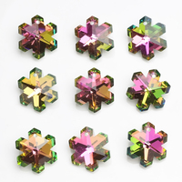 Zhubi volcan Fuchsia brillant Multi formes pendentif perles de verre cristal papillon étoile lune coquille coeur perles pour la fabrication de bijoux
