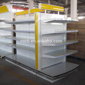 RH-HSXH04 באיכות גבוהה מדף זכוכית אקרילית אור לוח מתכת סופרמרקט קוסמטי מדפים קוסמטיים - Product Image 4