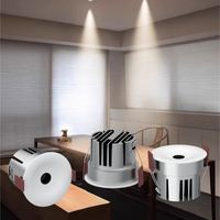 Spot LED encastré COB pour salon, Zigbee, dimmable, 7W 12W, CRI93, garantie 3 ans, angle de faisceau 24/36°, aluminium, IP40