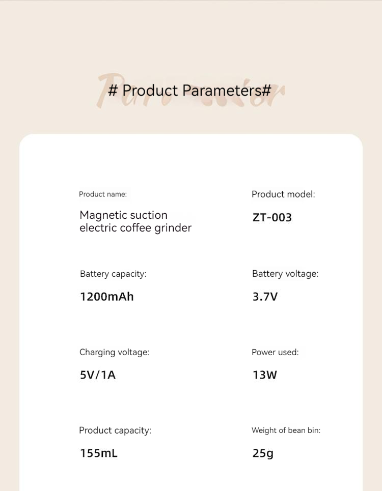 Kitchen Appliances Espresso Coffee Bean Burr Grinding Mini Automatic Electric Coffee Grinder