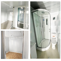 Casa Contenedor Desmontable de 20 pies/40 pies, de 2 Pisos, con Habitaciones Personalizadas en el Exterior, Casa Contenedor Modular Desmontable
