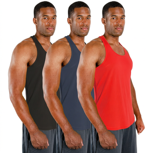 Bodybuilding Stringer OEM Kompressions-Muskel-Gym-Workout Freizeit-Tanktop Fitness Herren Geripptes 100% Baumwolle Atmungsaktives Schnelltrocknendes Oberteil - Product Image 3