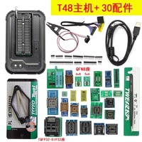 Dernière Génération : Programmeur Universel Original T48 TL866II Plus, Kit Complet d'Adaptateurs, Clip IC, Programmeur Flash EPROM Haute Vitesse, Graveur NAND EMMC