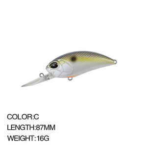 Palmer 15,5g/16G 8,7 cm cebos duros de lubina Artificial Minnow señuelo señuelos de plástico para peces trucha pesca flotante manivela Señuelos de Pesca - Product Image 5