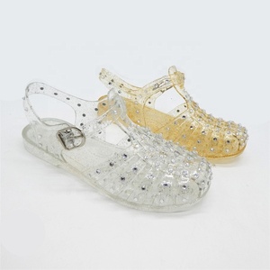 Tongs d'été en PVC avec paillettes et strass pour femmes, sandales en PVC, pantoufles pour enfants, tongs unisexes - Product Image 6