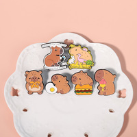 Cartoon-Capybara-förmiger Metall-Pin, Individuell Gestaltete Kreative Personalisierte Niedliche Kawaii-Anstecknadel, Großhandel, Hergestellt in Guangdong