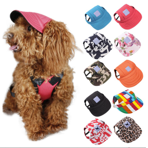 Gorra de béisbol para mascotas, <span class=keywords><strong>gorro</strong></span> deportivo a la moda de color sólido, a prueba de viento, para el Sol, para cachorros y perros grandes, accesorios para exteriores - Product Image 1