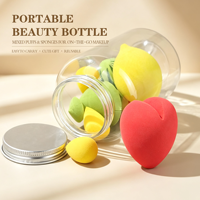 Ensemble d'éponges cosmétiques transparentes personnalisées en forme de goutte d'eau, plusieurs tailles, pour fond de teint et maquillage, outils de beauté