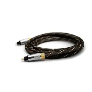 Hochwertiger 24K Goldst ecker Digitales Glasfaser-Audio-Toslink-Kabel toslink digitales optisches Audio kabel