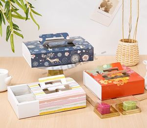 Boîte à tiroir blanche avec poignée pour emballage alimentaire jetable de <span class=keywords><strong>macarons</strong></span>, cupcakes et gâteaux, biodégradable, qualité alimentaire - Product Image 5