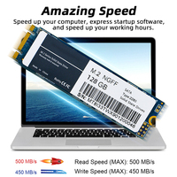 قرص صلب SSD NGFF M.2 SATA بسعة 1 تيرابايت و512 جيجابايت و256 جيجابايت و128 جيجابايت و2 تيرابايت بسعر المصنع بالجملة، محرك أقراص SSD NGFF M2 SATA مقاس 2280 ملم للحواسيب المحمولة وأجهزة سطح المكتب