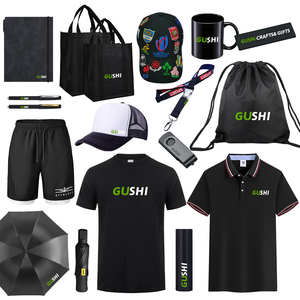 Custom Logo Umbrella T-shirt Cap Hat Corporate Promotional Gift Activities Giveaway Business Personalized Brand Gift Set Item
