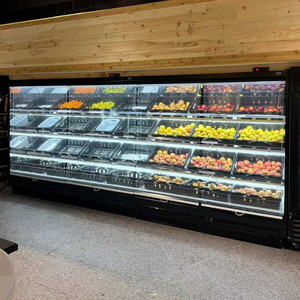 Vitrina Refrigerada para Exhibición de Frutas y Verduras con Cortina de Aire Abierta en la Parte Delantera para Supermercados - Product Image 1