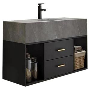 Cbmmart phòng tắm bồn rửa đơn melamine kết thúc phòng tắm Vanity tủ với gương hai bồn rửa - Product Image 5