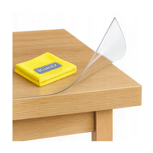 Tapete Protector Bojanek para Mesa o Escritorio, 80 x 90 cm, PVC Transparente de 1 mm, Resistente al Calor y al Aceite, Lámina para Superficie de Estación de Trabajo de Oficina - Product Image 1