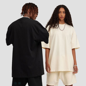 Fabricante de camisetas de moda en blanco, camisetas extragrandes de algodón Boxy Fit para ropa personalizada de hombre - Product Image 3