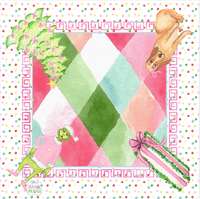 Tapis de Mahjong Américain Bama Nouveau Design Imperméable Antidérapant Rose Vert Paon Bijoux Floraux en Caoutchouc pour Jeux de Poker et de Société