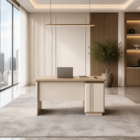 Bureau d'ordinateur individuel moderne et simple avec structure en bois, table d'écriture de bureau au design modulaire, durable, vente en gros