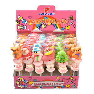 350g Cotton Candy Skewers Fruity Hawthorn Lollipop Cartoon <strong>Christmas</strong> <strong>Gift</strong> Box Holiday Party Snack For Children - Product Image 1