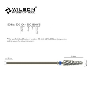 5000329 foret à grande vitesse en carbure de tungstène d'assurance qualité pour laboratoire dentaire utilisé pour le carbure de métal/acrylique - Product Image 5