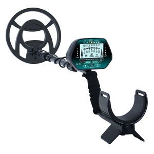 Detector de metales profesional, bobina de búsqueda de 30 cm, pantalla LCD, 6 modos, para adultos, plástico negro, resistente al agua - Product Image 1