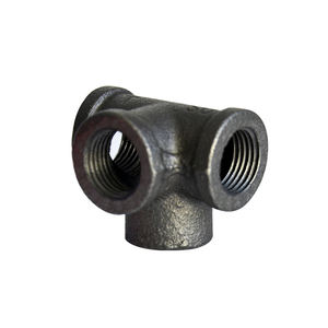 1/2 3/4 1英寸黑色可锻铁三通配件低压侧出口管家具用Bsp - Product Image 4