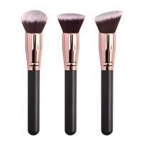 Angnya — brosse de maquillage, unique, privée professionnelle, fard à joues, fond de teint plat, outils de make-up