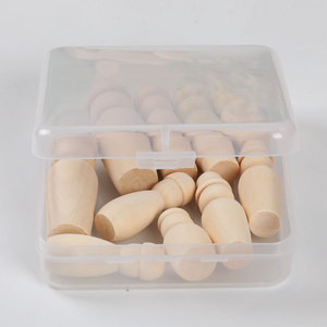 Ensemble de poupées en bois de hêtre couleur bois naturel, kit créatif fait main pour projets artistiques - Product Image 3