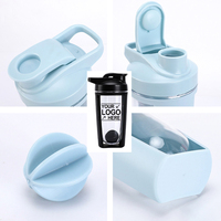 Logo personnalisé 500ml Protéine Shaker Bouteille D'eau Offre Spéciale Entraînement Shaker Bouteille Sans Bpa Sporting Gym Shake Tasse Avec Boule Mélangeuse