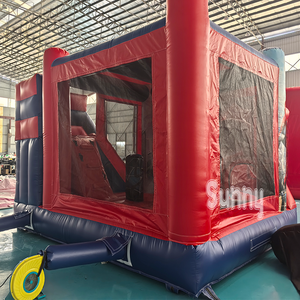 Château gonflable commercial sur le thème du film <span class=keywords><strong>Spiderman</strong></span>, château gonflable personnalisé avec toboggan pour les fêtes d'enfants - Product Image 4