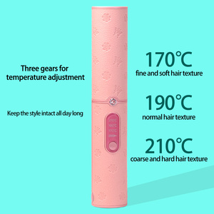 IFINE Mini <span class=keywords><strong>Brosse</strong></span> Lissante pour <span class=keywords><strong>Cheveux</strong></span> avec Écran LCD, Rechargeable par USB, Outil de Coiffage Portable pour les Voyages et l'Utilisation Domestique - Product Image 2
