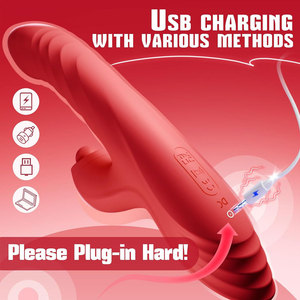 Seks Oyuncakları Titreşimli Dildo Vibratör Yetişkin Tavşan Vibratörleri 4'ü 1 Arada G Noktası Klitoral Oyuncak Titreşimli, Emici ve Titreşim Modları ile - Product Image 5