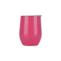 Gobelet isotherme double paroi en acier inoxydable de 12 oz en forme d'œuf pour vin et café – Cadeau d'affaires écologique