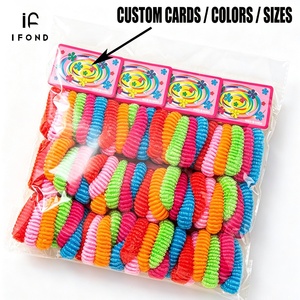 IFOND Lot de 72 élastiques à <span class=keywords><strong>cheveux</strong></span> en filaments brillants, haute élasticité, sans couture, 12 paquets de cartes, accessoires capillaires, vente en gros, directement de l'usine - Product Image 1