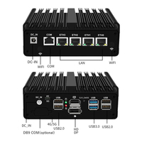 Mini PC Firewall Intel N150 sin Ventilador con 4 Puertos Ethernet 2.5G, Router VPN PfSense para Oficina en Casa e Industrial, Computadora Servidor de Bajo Consumo