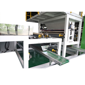 Ligne de production de machines d'extrusion de plaques et feuilles polymères personnalisées en HDPE, LLDPE, PVC, TPO, TPU avec extrudeuse à vis simple pour la granulation et la fabrication de fils - Product Image 3