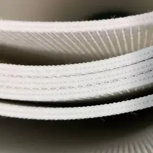 White Color PVC Fabric Conveyor Belt For Food Industry