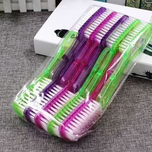 19*4cm Household Cleaning <b>Brush</b> Transparent Colorful Plastic Shoe Laundry <b>Scrub</b> <b>Brush</b> - Product Image 1