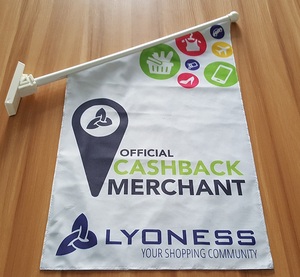 Banderas Comerciales Personalizadas Promocionales con Asta y Soporte, Letreros, Bandera Colgante de Pared - Product Image 3