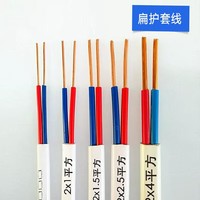 Fil rigide en cuivre sans oxygène à deux conducteurs BVVB-2*0.75/1.0/1.5 mm pour installation domestique, conçu pour l'encastrage dans les conduites