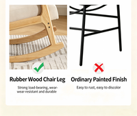 Offre Spéciale : Fauteuil à Bascule Modulaire Moderne en Bois Massif, Rembourré, avec Dossier Capitonnée et Pieds Métalliques, Idéal pour Bureaux et Espaces de Loisirs